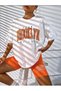 Brooklyn Printed Women's Tshirt Durable Transfer Printing Cotton Fabric Comfortable Die Oversize - 2