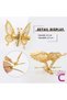 2-Piece Retro Swinging Moving Butterfly Clip Metal Silver - Children's Butterfly Hair Clip with Movable Wings - 4