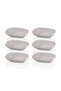 Gözde Mini Garnish Plate Set of 6 (12X8 cm - Stylish and Durable) - 4