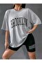 Brooklyn Printed Women's Tshirt Durable Transfer Printing Cotton Fabric Comfortable Die Oversize