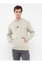 Men's Long Sleeve Hoodie in Beige - 2
