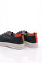 Men's Round Toe Lace-Up Sneaker Shoes Navy Blue 66913616 - 3