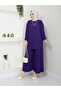 New Season Self-Plissee Stylish Skirt Look Trousers Tunic Suit