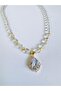 Natural Crystal Stone Necklace with Steel Drop Tip - 4
