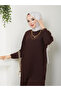 New Season Self-Plissee Stylish Skirt Look Trousers Tunic Suit - 3