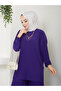 New Season Self-Plissee Stylish Skirt Look Trousers Tunic Suit - 2