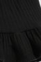 Girl's Knitted Skirt Black Skirt with Frilly Hem - 4