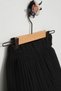 Girl's Knitted Skirt Black Skirt with Frilly Hem - 3