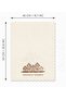 Ecru Backdrop New Year's House and Slogan Design Laser Cutting Oven Cover - 3