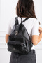 Genuine Leather a Quality Women's Black Backpack |   Leather Backpack - 2