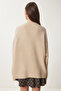 Soft Textured Knitwear Sweater Cream Lmx0070 - 5