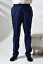 Men's Side Pocket Elastic Waist Hajj and Umrah Cargo Pants Navy Blue - 6