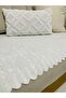 Bamboo Striped Sponge Velvet Non-Slip Sofa Bed Cover - 3