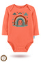 2-Piece 100% Cotton Organic Printed Snap Fastener Baby Bodysuit - 2