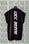 Kick Boxing Printed 100% Cotton Zero Sleeve Sports Tshirt