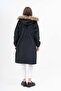 Women's Water Resistant Plus Size Hooded Waist Drawstring Long Fur Coat Coat - 7