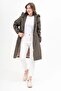 Women's Water Resistant Plus Size Hooded Waist Drawstring Long Fur Coat Coat - 2