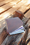 Cy Zenith Tan Genuine Leather Men's and Women's Card Holder Wallet Handmade Card Holder - 4