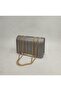 Women's Gold Chain Strap Stylish Magnetic Shoulder and Hand Bag - 2
