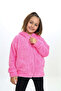Hooded Zippered Plush Kids Coat - 4