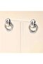 Vanilla Avenue Silver Color Casual Stylish Dangle Hoop Women's Earrings - 2