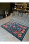 Kemal Collection Pastel Tones Multicolored Flower Motives Woven Base Decorative Carpet 10 - 2