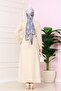 Pile Detailed Dress -Beige - 5
