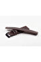 20mm Diameter Genuine Leather Watch Strap - Brown & Buckle Colors - 3