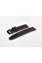 20mm Diameter Genuine Leather Watch Strap - Brown & Buckle Colors - 2