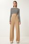 Women's Biscuit Waist Velcro Comfortable Woven Trousers RV00150
