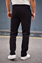 Black Regular/Normal Cut Textured Sweatpants with Detailed Stitching Tmnaw25Ea00000 - 4