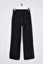 Siyah Trok Detaylı Paçası Yırtmaçlı Yüksek Bel Wide Leg Jeans TWOSS25JE00015 - 8