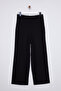 Siyah Wide Leg/Geniş Paça Dokuma Pantolon TWOSS25PL00025 - 8