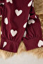 Bordo %100 Pamuklu Kalpli Örme Pijama Takımı THMAW21PT0566 - 3
