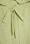 Yağ Yeşili Önden Bağlama Detaylı Dokuma Alt-Üst Takım TWOSS25AU00018 - 8