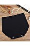 Set of 3 Seamless Non-Marking Ice Silk High Waist Thin Flexible Breathable Elastic Panties Black - 6
