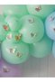 Party Set, Macarons, Pastel Colors 50 Balloons and Balloon Chain, Butterfly Sticker Gift - 3