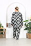 Licra Large Size Suit with Bottom Top Pattern - 5