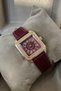 Stylish Women's Wrist Watch with Leather Stones Nl-282 - 3