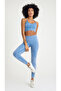 Acid Washed Detailed, Seamless, Push-Up Effect Active Wear Two-Piece Set (Pilates/Yoga/Daily) - 2
