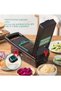 Nicer Dicer Chopper Newlife Multipurpose Grater Vegetable Fruit Chopper Blue Color - 4