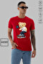 MONO COLLECTION Unisex Oversize Crew Neck Cotton Lets Move Teddy Bear Printed Short Sleeve T-Shirt - 4