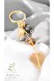 Natural Stone Yellow Fluorite Keychain (Abundance and Protection) - 2