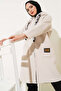 Women's Hooded Crest Detailed Boucle Jacket - 2