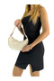 Berende Cream Zippered Baguette Women's Handbag and Shoulder Bag - 3