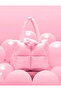 حقيبة يد وردية اللون من ToyStore، حقيبة منتفخة مستوردة - 2