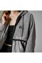 Women's Gray Jacket with Zipper Hood Ef188 - 5