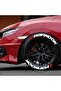 3d Tire Lettering Red Hankook 4 Pieces - 2