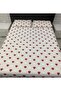 Double Patterned Duvet Cover Set with Elastic Sheets and 2 Pillowcases - 2