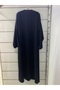 Ferace Hijab Clothing Stylish Abaya with Collar and Shoulder Detail - 5
